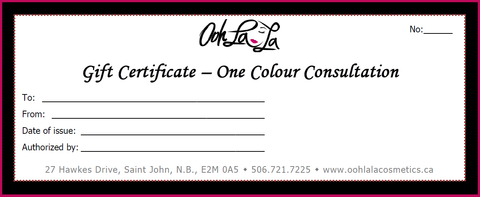 Gift Certificate- Colour Consultation